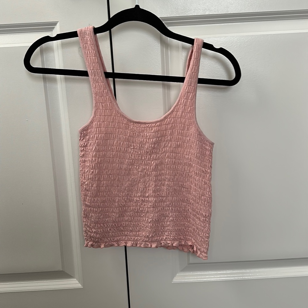blush pink aeropostale cropped tank